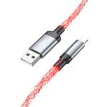 Кабель USB Apple Lightning Hoco U112 (2.4А) <серый>