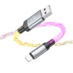 Кабель USB Apple Lightning Hoco U112 (2.4А) <серый>