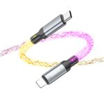Кабель USB-C Apple Lightning Hoco U112 (3A/60W/PD) <серый>