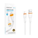 Кабель USB Apple iPhone Lightning Borofone BX118 (2.4A) <белый>