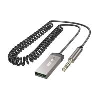 Aвтомобильный Bluetooth ресивер AUX Hoco E78 <серый> ― Оптовый PromiseMobile
