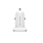 Автомобильное зарядное устройство USB Borofone BZ12 (2.4A/2 порта USB/кабель Lightning) <белый>