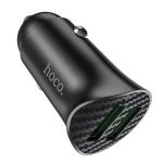 Автомобильное зарядное устройство USB Hoco Z39 (3A/2 порта USB/QC 3.0) <черный>