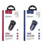 Автомобильное зарядное устройство USB Hoco Z39 (3A/2 порта USB/QC 3.0) <черный>