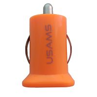 Автомобильное зарядное устройство USB Usams (2 порта/2000mA) <оранжевый> ― Оптовый PromiseMobile