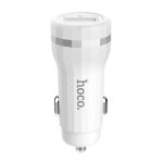 Автомобильное зарядное устройство USB Hoco Z27A (3A/QC3.0) <белый>