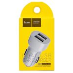 Автомобильное зарядное устройство USB Hoco Z2A (2 порта/2.4A) <белый>