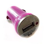 Автомобильное зарядное устройство USB 1000mA <пурпурный>