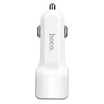 Автомобильное зарядное устройство USB Hoco Z23 (2 порта/2.4A) + кабель lightning <белый>