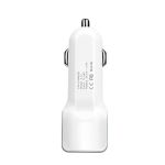 Автомобильное зарядное устройство USB Hoco Z23 (2 порта/2.4A) + кабель lightning <белый>