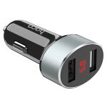 Автомобильное зарядное устройство USB Hoco Z26 (2.1A/10.5W/2 порта/lcd) <черный>