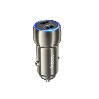 Автомобильное зарядное устройство USB-C Hoco Z48 (40W/QC3.0/PD/2 порта) <серый> ― Оптовый PromiseMobile
