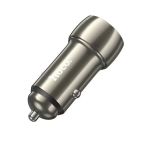 Автомобильное зарядное устройство USB-C Hoco Z48 (40W/QC3.0/PD/2 порта) <серый>