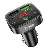 Автомобильный FM модулятор (трансмиттер) Hoco E59 (3.1А/QC 3.0/2 порта USB/Bluetooth) <черный> ― Оптовый PromiseMobile