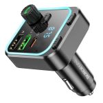 Автомобильный FM модулятор (трансмиттер) Borofone BC53 (20W/PD/QC3.0) <черный>