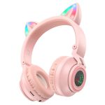 Беспроводные наушники Borofone BO18 Cat <розовый>