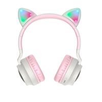 Беспроводные bluetooth наушники Hoco W27 <серо-розовый> ― Оптовый PromiseMobile