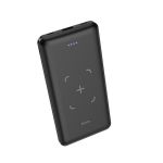 Внешний аккумулятор USB Hoco J50 (10000mAh/2A/2 порта/беспроводная зарядка) <черный>