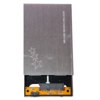 Внешний корпус для жесткого диска SATA 2.5 DM-2512 (кабель USB-MiniUSB/USB 3.0/алюминий) <серебристый> ― Оптовый PromiseMobile