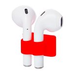 Держатель для наушников Apple AirPods силиконовый <красный>