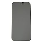 Защитное стекло для Apple iPhone 12 Pro Max (закаленное, полное покрытие, антишпион) <черный>