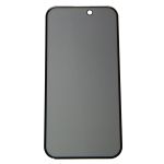Защитное стекло для Apple iPhone 15 (закаленное, полное покрытие, антишпион) <черный>