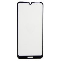 Защитное стекло для Huawei Y6 2019 (MRD-LX1F), Y6s, Honor 8A (JAT-LX1), 8A Pro (JAT-L41) (2.5D/полная наклейка) <черный> ― Оптовый PromiseMobile