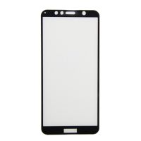 Защитное стекло для Huawei Y6 2018, Y6 Prime 2018, Honor 7A Pro, Honor 7C (2.5D/полная наклейка) <черный> ― Оптовый PromiseMobile