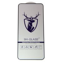 Защитное стекло для Realme GT3 (RMX3709) (2.5D/закаленное, полная наклейка) <черный> в блистере ― Оптовый PromiseMobile