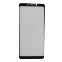 Защитное стекло для Samsung SM-A920F (Galaxy A9 2018) (2,5D/полная наклейка) <черный> ― Оптовый PromiseMobile