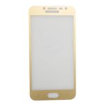 Защитное стекло для Samsung SM-J250F (Galaxy J2 2018) (2.5D/полная наклейка) <золотой>