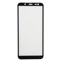 Защитное стекло для Samsung SM-J600F (Galaxy J6 2018) (2,5D/полная наклейка) <черный> ― Оптовый PromiseMobile
