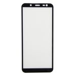 Защитное стекло для Samsung SM-J600F (Galaxy J6 2018) (2,5D/полная наклейка) <черный>