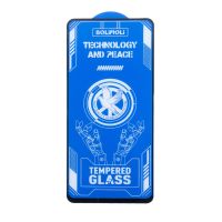 Защитное стекло для Tecno Pova 7 5G (LJ7) (2.5D/полная наклейка) <черный> ― Оптовый PromiseMobile