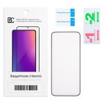 Защитное стекло для Tecno Pova 7 Ultra 5G (LJ9) (2.5D/закаленное, полная наклейка) <черный> в блистере