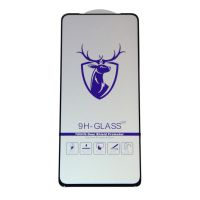 Защитное стекло для Xiaomi Poco F3 (M2012K11AG), Mi 11i (2.5D/закаленное, полная наклейка) <черный> в блистере ― Оптовый PromiseMobile