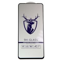 Защитное стекло для Xiaomi Redmi Note 10 (M2101K7AG), 10S (M2101K7BL), Poco M5s (2.5D/закаленное, полная наклейка) <черный> в блистере ― Оптовый PromiseMobile