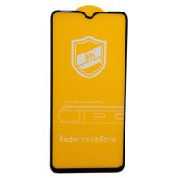 Защитное стекло для Xiaomi Redmi Note 8 Pro (M1906G7G) (2.5D/закаленное, полная наклейка) <черный> в блистере ― Оптовый PromiseMobile