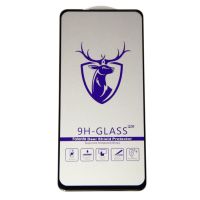 Защитное стекло для Xiaomi Redmi Note 9 (2.5D/закаленное, полная наклейка) <черный> в блистере ― Оптовый PromiseMobile