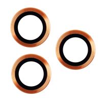 Защитное стекло линзы камеры для Apple iPhone 17 Pro, iPhone 17 Pro Max (комплект 3 шт.) <оранжевый> ― Оптовый PromiseMobile