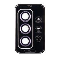 Защитное стекло линзы камеры для Samsung SM-S921B (Galaxy S24) (комплект 3 шт.) <фиолетовый> ― Оптовый PromiseMobile