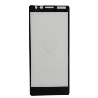 Защитное стекло для Nokia 3.1 (TA-1057, TA-1063) (2.5D/полная наклейка) <черный> ― Оптовый PromiseMobile