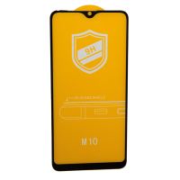 Защитное стекло для Samsung A105 (A10), M105 (M10) / Realme 3 (2,5D/закаленное, полная наклейка) <черный> в блистере ― Оптовый PromiseMobile