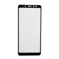 Защитное стекло для Samsung SM-A730F (Galaxy A8 Plus) (2,5D/полная наклейка) <черный> ― Оптовый PromiseMobile