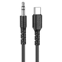 Кабель AUX Type-C - 3.5 mm Hoco UPA-17 (1 м.) <черный> ― Оптовый PromiseMobile