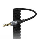 Кабель AUX iPhone Lightning - 3.5 mm Hoco UPA33A (1 м) <черный>