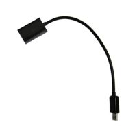Кабель OTG (USB Host - microUSB) (20 см) <черный> ― Оптовый PromiseMobile