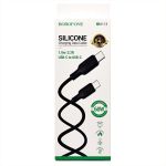 Кабель USB-C Type-C Borofone BX113 (3A/PD/60W/1 метр) <черный>