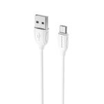 Кабель USB MicroUSB Borofone BX19 <белый>