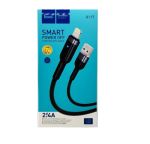 Кабель USB Apple iPhone Lightning Hoco U117 (2.4A/интеллектуальное отключение) <черный>